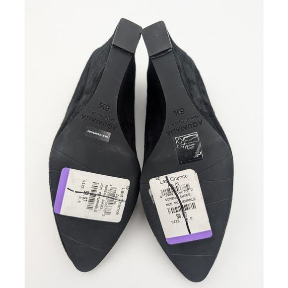 $315 Aquatalia Posie Water Repellent Pointed Toe Wedge Pump Women's Size US6.5M - Picture 6 of 8